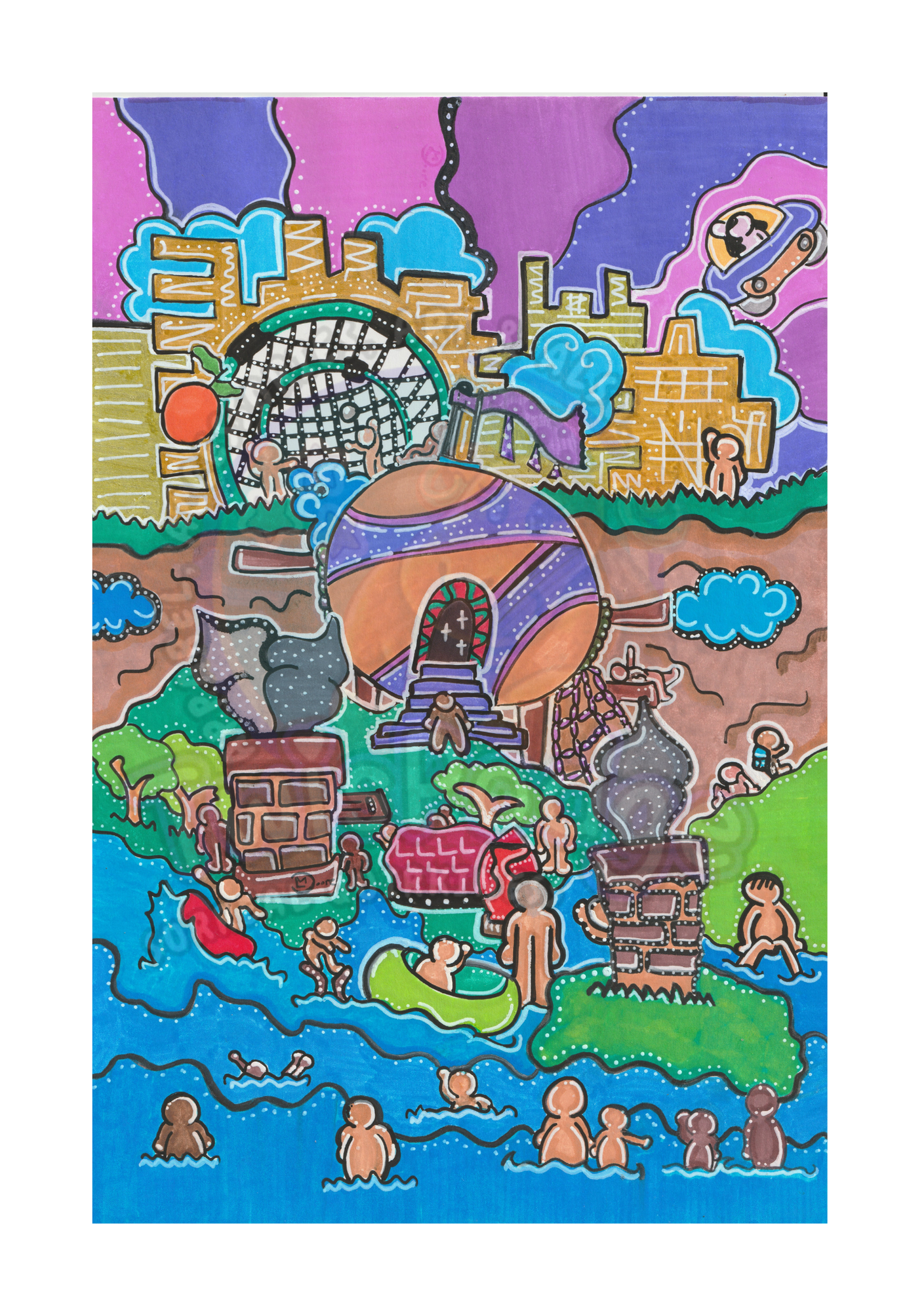 Have Fun Beach Print