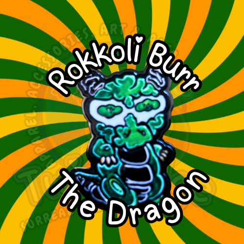 Rokkoli Burr Dragon Pin