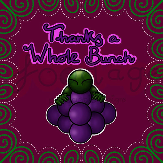 Thanks A Whole Bunch Greetings Card