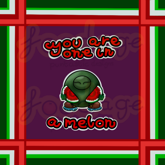 One In A Melon Greetings card